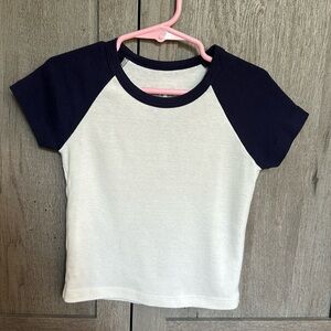 KATIEJ NYC TWEEN ROWAN RAGLAN BABYDOLL TEE